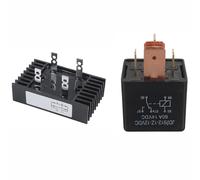 1 Pcs 100Amp 1200Volts 4 Pins 1 Phase Diode Bridge Rectifier & 1 Pcs 80A 12V 5 Pin DIY Power Relay Car Truck Vehicle