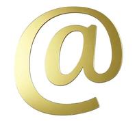 1 PCS 10CM Letras En Inglés Etiqueta De La Pared Calcomanías Acrílicas Doradas Autoadhesivas for El Hogar(WHITE)