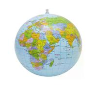 1 Pcs 16 Inch Inflatable Globe English Version Of The World Earth Ocean Map Children Geography Education Toys Student Supplies