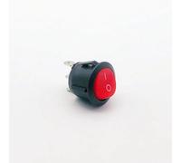 1 PCS,3 Pin,Round Socket Switch Red ON-OFF, Switch 6A/10A 125V AC,Power Supply Rocker Switch Button Controls Switches