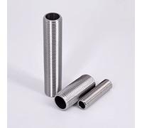 1 PCS 304 Acero inoxidable BSPP Macho Accesorio de tubería de pezón - Tamaños de 1/4 "a 3/4", 50 mm de longitud for tanque de agua(3/8 In 50mm)