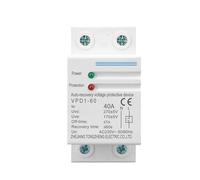 1 pcs 40A 230V rail automatic recovery reconnect over voltage and under voltage protective device protection relay(60A)