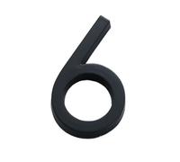 1 Pcs 60mm Self Adhesive House Number Sticker For Apartment Plastic Doorplate Home Door Plaque Numbers Signs Mailbox Street(Number 6)