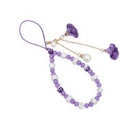 1 Pcs Cadena Para TeléFono Celular Cordon Móvil Colgante Móvil para Teléfono Celular Cadena de Acrílico Bohemio para Celular Correa de muñeca Cordón Móvil Cadena de Teléfono Telular,Violeta