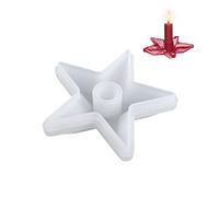 1 Pcs Candelabro De Estrella De Cinco Puntas, Molde De Silicona Para Velas, Candelabro De Estrella De Cinco Puntas De Bricolaje, Candelabro De Molde De FundicióN