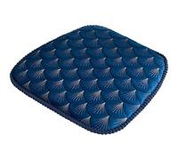 1 Pcs Cojín De Silla De Cocina con Lazos, 17.7" × 16.9" Cojín De Asiento Antideslizante para Sillas De Comedor, Almohadillas De Espuma Viscoelástica Extraíbles para Sillas De Patio