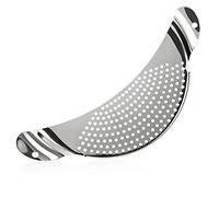 1 Pcs Colador de Pasta de Acero Inoxidable,Colador en Forma de Media Luna Diámetro de 33 cm,Escurridores de Ollas de Cocina para Todas las Ollas y Tazones para Espaguetis y Frutas