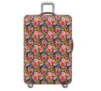 1 Pcs Funda Maleta De 18-32 Pulgadas,EláStica Funda Protectora De Equipaje,AntiarañAzos,Reutilizable,Fundas Maletas De Viaje,Cubierta De Prueba De Polvo,Lavable Luggage Cover (Flor,XL(29-32inch))