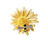 1 Pcs Honeycomb Bee Brooch Women Alloy Sweater Pin Stylish Clothing Clip for Lady Girls