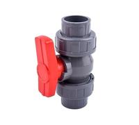 1 Pcs ID 20~110 Mm Big Size PVC Pipe Ball Valve Connector Irrigation System Watering Globe Valve Garden Irrigation Fittings(Grey Color,ID 40 mm) Plumbing Fittings