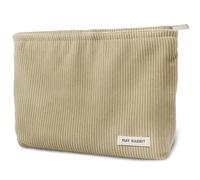 1 Pcs Neceser de Maquillaje Organizadora,Cosmeticos Neceser Pana con Cremallera,Bolsas de Maquillaje de Viaje Portátil,Bolsas de Aseo Gran Capacidad(Albaricoque)