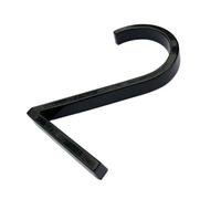 1 PCS Números de casa flotantes negros Letras placa puerta Placa señal dirección metal Número calle al aire libre for buzón 0-9(2)