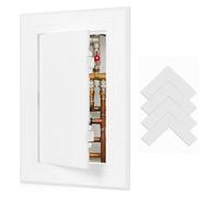 1 Pcs Puerta de Panel de Acceso, 100x150 mm Tapa Registro Electrico de Inspección de Pared de Plástico con Bisagras Ocultas para Paneles de pared, techo, electricidad y plomería de paneles de yeso