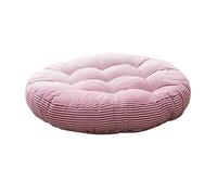 1 Pcs Round Soft Cushion Office Chair Tatami Meditation Sofa Throw Pillows Yoga Floor Mat Decor Seat Cushions para Banco De Jardín(Red)