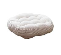 1 Pcs Round Soft Cushion Office Chair Tatami Meditation Sofa Throw Pillows Yoga Floor Mat Decor Seat Cushions para Banco De Jardín(Beige)