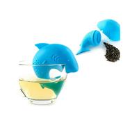 1 Pcs Shark Tea Infuser Funny Animal Shaped Tea Filter Loose Leaf Tea Strainer for Tea Drinkers Cute Gift BPA Free Eco-friendly Material Blue Color