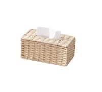 1 Pcs Tissue Box Handmade Woven Vintage Napkin Holder Appearance Paper Living Room Table Decoration para Decoración Hogar(Beige)