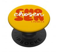 1. Pedro 2:9 Diseño Cristiano elegido Jesucristo versículo bíblico PopSockets PopGrip Adhesivo
