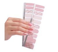 1 pegatina de tiras de esmalte de uñas, autoadhesivas, decoración artística moderna