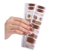 1 pegatina de tiras de esmalte de uñas, autoadhesivas, decoración artística moderna