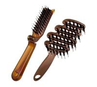 1 Peine De Hueso De Repuesto Y 1 Peine Plegable, Peine De Pelo Liso De Cinco Orificios, Peine De Viaje, Herramienta De Peluquería Para Peluquería, Hacer Peinados.