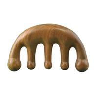 1 peine de masaje de 10 cm, peine de cinco dientes anchos para masaje y peinado del cuero cabelludo