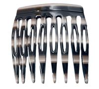 1 peine lateral para el cabello de estilo francés para mujeres y niñas, accesorios de cabello de acetato de sujeción segura y elegante