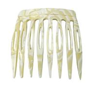 1 peine lateral para el pelo, estilo francés, clip de acetato, accesorios para el cabello, postizos de moda para mujer, agarre seguro y elegante, peines finos para el cabello