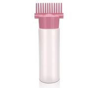 1 peine líquido portátil rosa de 6 onzas para el cuero cabelludo, para masaje de raíces del cabello, peine medicinal para el crecimiento del cabello, suero, aceite, nutritivo, proceso profesional