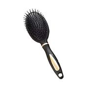 1 peine ovalado de masaje para el cabello, cepillo rectangular redondo, antiestático, desenredante, peine de maquillaje de aire, para hombres y mujeres, juego de corte de madera, juego de peluquería