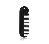 1 peine portátil antiestático de acero inoxidable para peinar la barba para hombre, herramienta especial para pelucas de cabello real