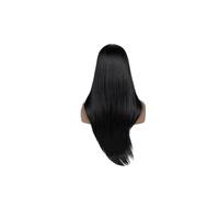 1 peluca con malla frontal sintética de 28 "de largo y recto, parte rubia ombré for mujer(1B)