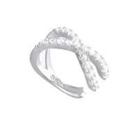 1 pendiente de plata de ley con forma de cruz para mujer, pequeños pendientes de clip para mujer, Piedra