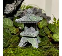 1 Pequeño Pabellón de Piedra Retro, Decoración de Linterna de Piedra para Micro Paisaje DIY, Pequeño para Paisajismo de Pecera