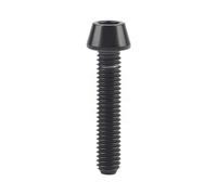 1 perno de titanio M4 x 8, 12, 15 y 20 mm con cabeza hexagonal y tornillo de cabeza cónica for palanca de cambios de bicicleta.(Black,8MM_M4)