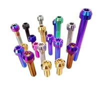 1 perno M4 M5 M6 M8 con cabeza Torx interna, tornillos de titanio de colores for motor de bicicleta, modificados, envío directo.(Black,X 30mm)
