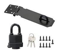 1 pestillo de puerta de 5 pulgadas de acero inoxidable, cerradura de puerta de jardín con llave y tornillo, cerradura para puerta, cerradura de puerta de garaje, cerradura para puerta de dormitorio,