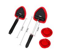 (1 pezzo di ricambio rosso) Set di spazzole per la pulizia dei finestrini dell'auto, tergicristallo,