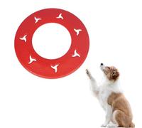 1 Pezzo giochi Cane Frisbee per cani Facile da Trasportare Disc Dog per Cani Giochi Outdoor Dog Formazione Fetch Toy Gomma termoplastic Rosso
