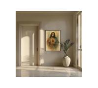1 pezzo Sacro Cuore di Gesù Quadro da parete cristiano Stampe cattoliche Dipinti su tela Poster religiosi Arredamento moderno 60x90 cm Senza cornice