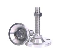 1 pie de Apoyo Equilibrio Alta Resistencia Acero Inoxidable 304, pies Ajuste fijos M8, M10, M12-M30 Patas Regulables para Muebles(D80xM14x150)