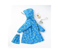 1 Piece Children's Raincoats for Boys and Girls 2022 New Elementary School Children Whole Body Children Kindergarten Boys Baby Poncho (Blue Star, L)