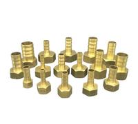 1 Piece M16 M18 M20 M22 Metric Female- 4/6/8/10/12mm Tube Barbed Hex Brass Fitting Connector Water(Fit Tube I.D 6mm,M20x1.5)