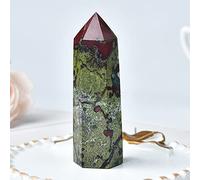1 piedra natural de sangre de dragón piedra de cristal hexagonal prismas torre regalo DIY