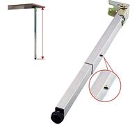 1 pierna de muebles de acero inoxidable, pata de mesa de elevación plegable, pie de soporte de mesa de barra telescópica de acero inoxidable, base protectora ajustable, con tornillos (70 cm)