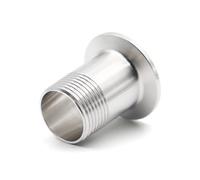 1 pieza 1/2 "Dn15 DN20 SS304 adaptador Bspt macho roscado sanitario tubo de acero inoxidable virola accesorios de tubería Tri-abrazadera adaptador conector(DN25 Ferrule64)