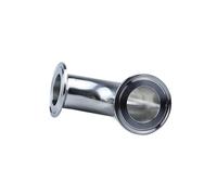 1 pieza 1,5 "2" 3 "4" Tri abrazadera X 38mm 51mm 91mm 102mm tubo OD 304 acero inoxidable codo de 90 grados accesorio sanitario cerveza casera vino(19mm x ferrule 50.5)