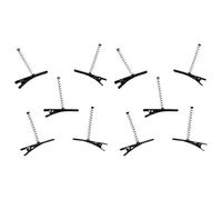 1 pieza/10 pinzas para el pelo lisas y llamativas, color negro, invisible, para peinar la horquilla