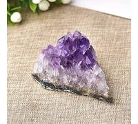 1 pieza 100% natural amatista racimo de cuarzo piedra de cristal espécimen decoración del hogar piedra púrpura mineral regalo ciruela, 2 piezas