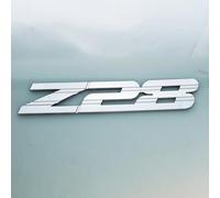 1 pieza 1993-2002 Camaro guardabarros delantero Z28 emblema 3D insignia placa de identificación letra calcomanía 10139552 repuesto para Z28 (cromado)